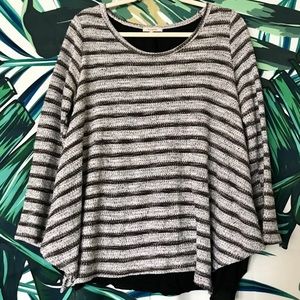 Anthropologie Flowy Stripes Sweater